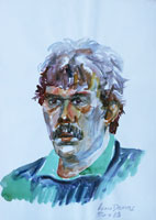 Uwe 01, Portrait, Aquarell